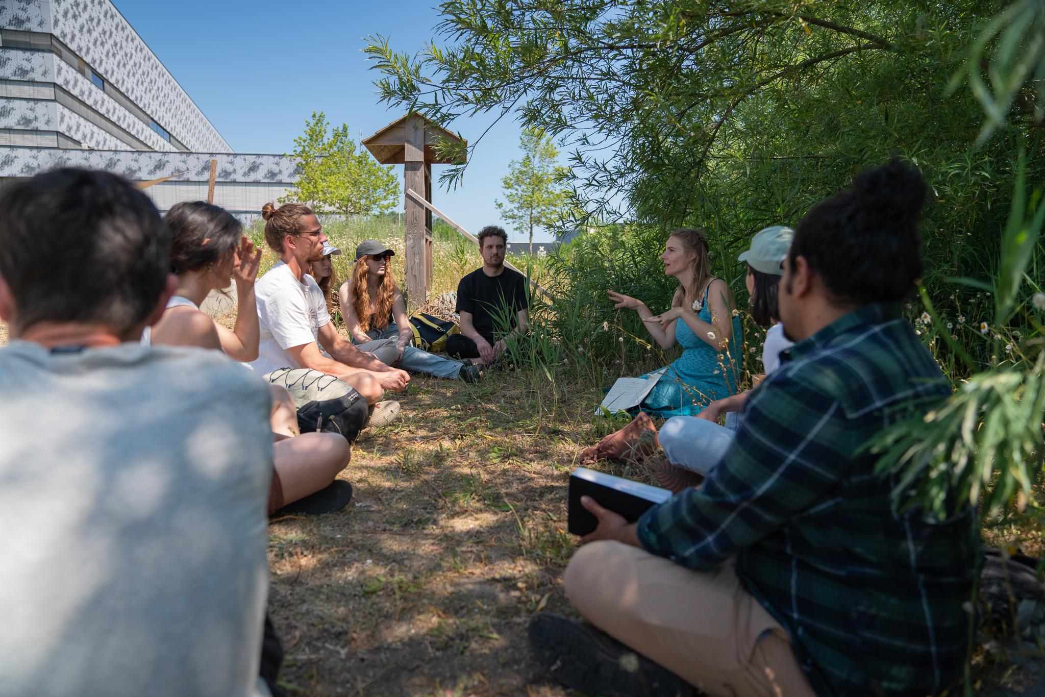Bouwworkshop 'biomaterialen' - foto door Florian Geerken