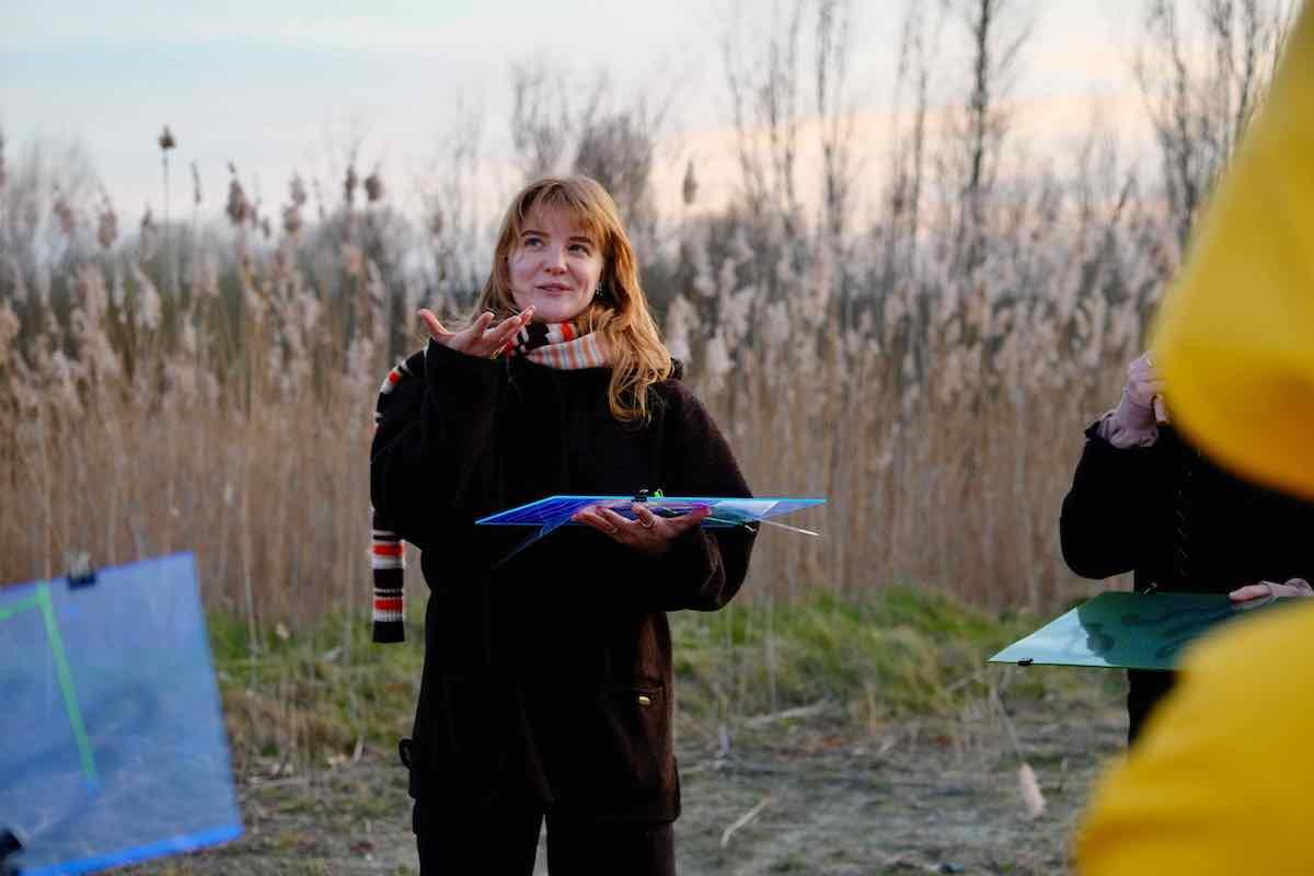 De Onkruidenier tijdens een workshop